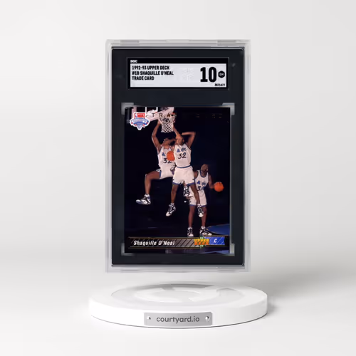 1992 Upper Deck #1B Shaquille O'Neal - Trade Card (SGC 10 GEM MINT)