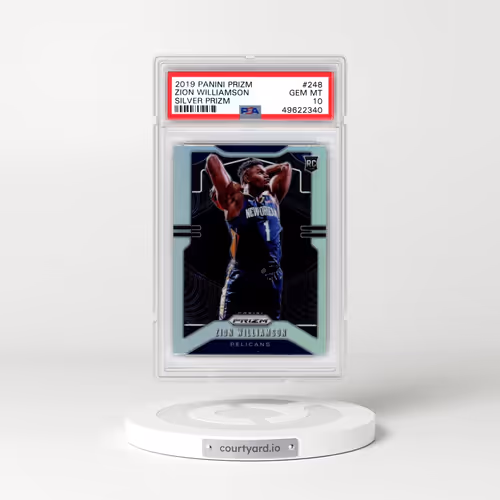 2019 Panini Prizm #248 Zion Williamson - Silver Prizm (PSA 10 GEM MINT)