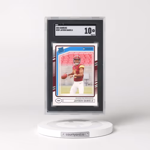 2024 Donruss #389 Jayden Daniels (SGC 10 GEM MINT)