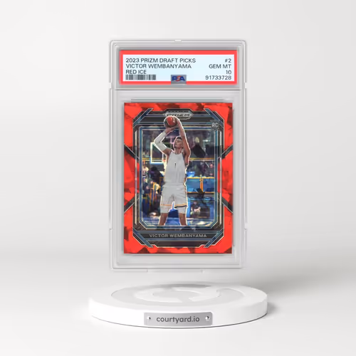 2023 Panini Prizm Draft Picks #2 Victor Wembanyama - Red Ice (PSA 10 GEM MINT)