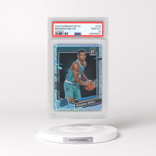 2023 Panini Donruss Optic #219 Brandon Miller - Choice (PSA 10 GEM MINT)