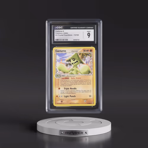 2006 EX Crystal Guardians #15/100 Cacturne δ (CGC 9 MINT)