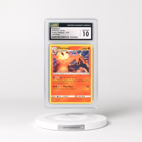 2018 Dragon Majesty #3 Charizard - (Non Holo) Let's Play (CGC 10 GEM MINT)