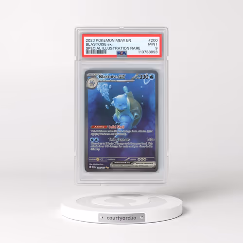 2023 Pokémon Mew EN-151 #200 Blastoise EX - Holo Special Illustration Rare (PSA 9 MINT)