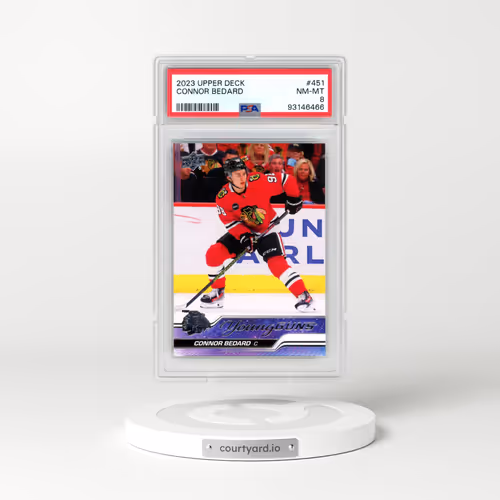 2023 Upper Deck #451 Connor Bedard (PSA 8 NM-MT)