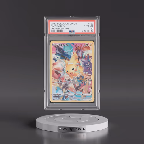 2023 Pokémon Sword and Shield Crown Zenith #160 Pikachu - Full Art (PSA 10 GEM MINT)