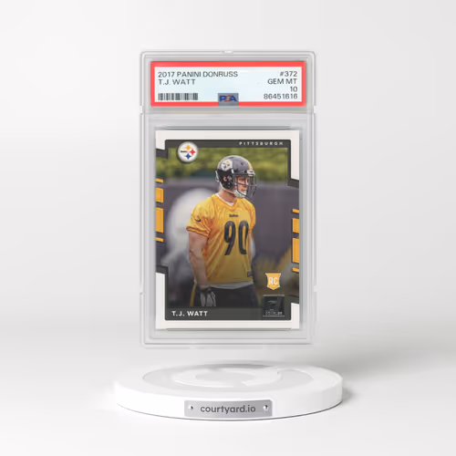 2017 Panini Donruss #372 T.J. Watt (PSA 10 GEM MINT)
