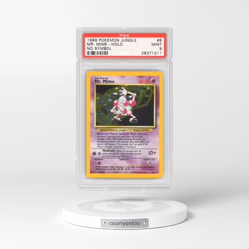 1999 Jungle #6 Mr. Mime - Holo No Set Symbol (PSA 9 MINT)