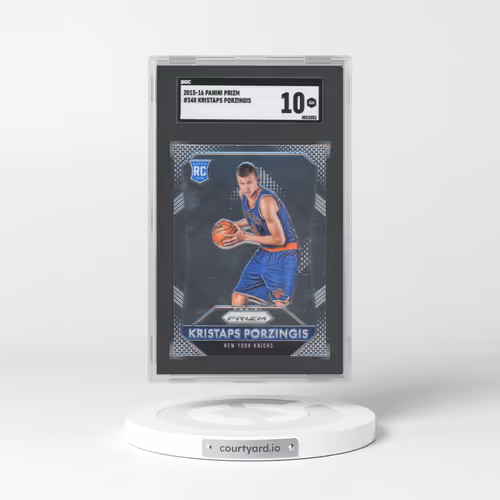 2015 Panini Prizm #348 Kristaps Porzingis (SGC 10 GEM MINT)