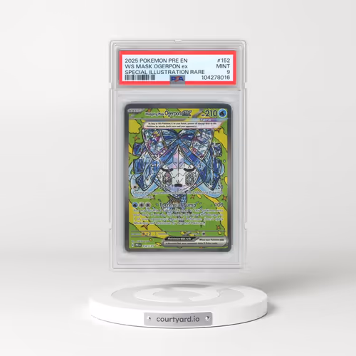 2025 Pokémon Pre EN-Prismatic Evolutions #152 Wellspring Mask Ogerpon EX - Holo Special Illustration Rare (PSA 9 MINT)
