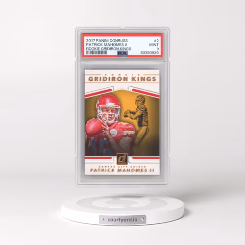 2017 Panini Donruss Rookie Gridiron Kings #2 Patrick Mahomes II (PSA 9 MINT)