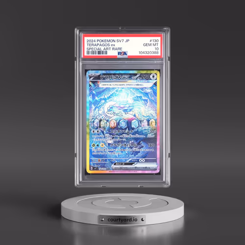 2024 Pokémon SV7-Stellar Miracle #130 Terapagos EX - Holo Special Art Rare (PSA 10 GEM MINT)