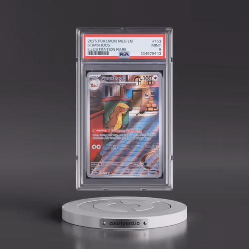 2025 Pokémon Meg EN-Mega Evolution #153 Gumshoos - Illustration Rare (PSA 9 MINT)