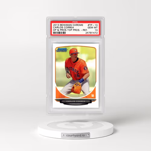2013 Bowman Chrome Draft Picks & Prospects Top Prospects #TP-10 Carlos Correa - Refractor (PSA 10 GEM MINT)