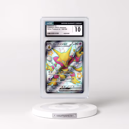 2023 Pokémon Sv4a-Shiny Treasure EX #326 Alakazam EX - Holo Ssr (CGC 10 GEM MINT)