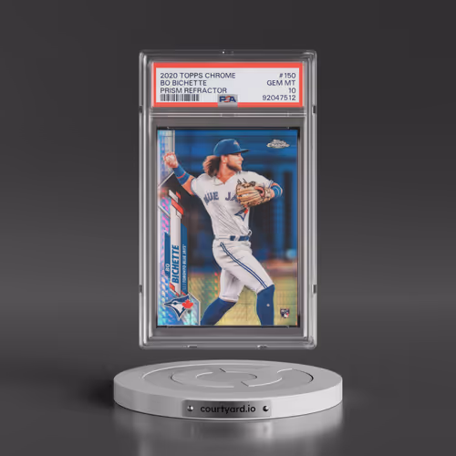 2020 Topps Chrome #150 Bo Bichette - Prism Refractor (PSA 10 GEM MINT)