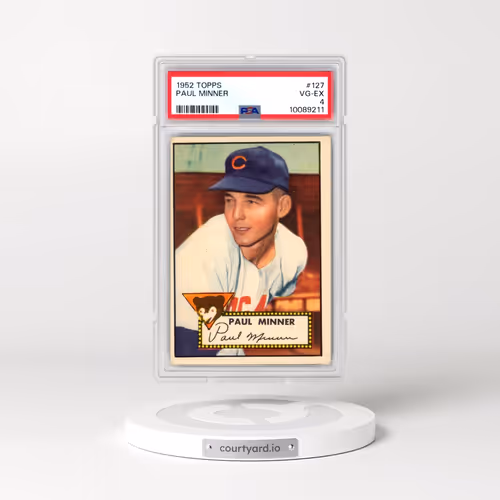1952 Topps #127 Paul Minner (PSA 4 VG-EX)
