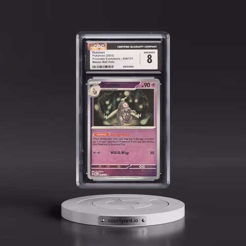 2025 Prismatic Evolutions - PRE EN #036/131 Dusclops - Master Ball Holo (CGC 8 NM-MT)