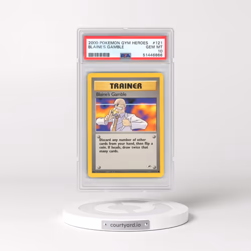 2000 Gym Heroes #121 Blaine's Gamble (PSA 10 GEM MINT)