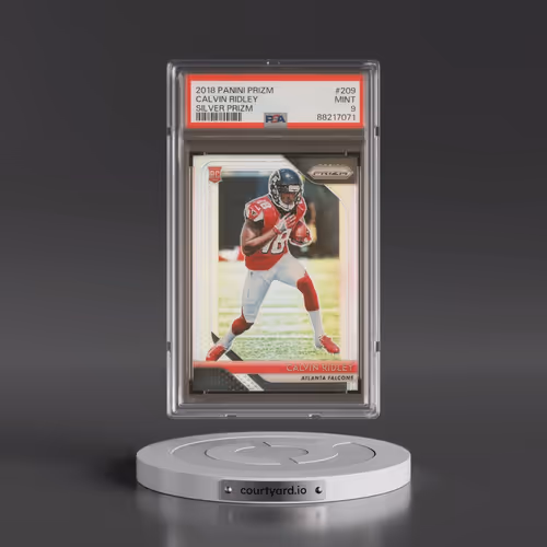 2018 Panini Prizm #209 Calvin Ridley - Silver Prizm (PSA 9 MINT)