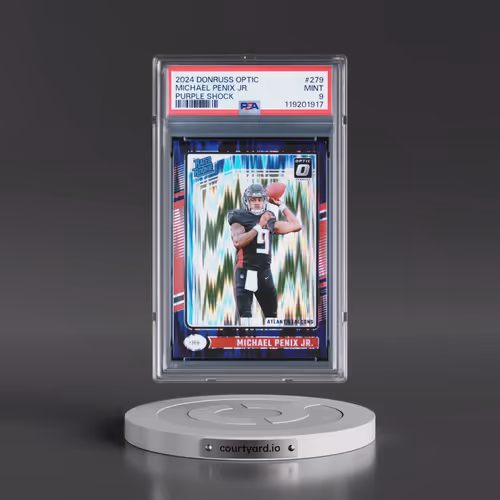 2024 Panini Donruss Optic #279 Michael Penix Jr. - Purple Shock (PSA 9 MINT)