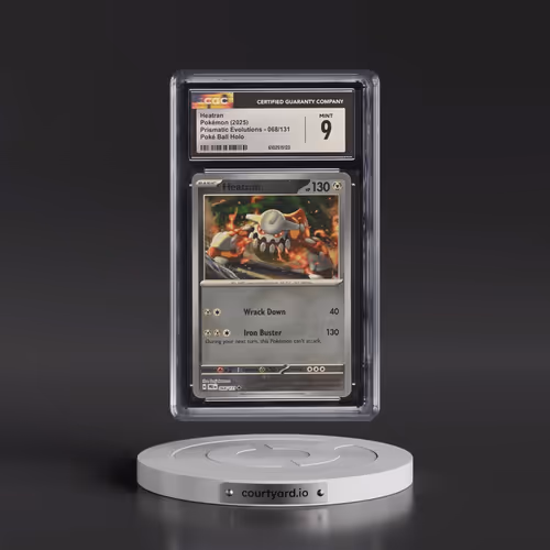 2025 Pokémon Pre EN-Prismatic Evolutions #068 Heatran - Reverse Holo Poke Ball (CGC 9 MINT)