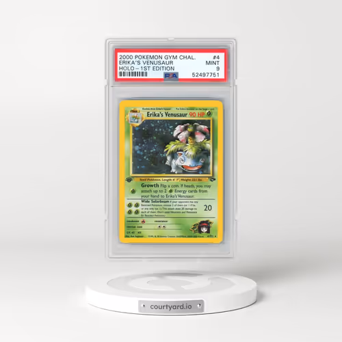 2000 Pokémon Gym Challenge #4 Erika's Venusaur - 1st Edition Holo (PSA 9 MINT)