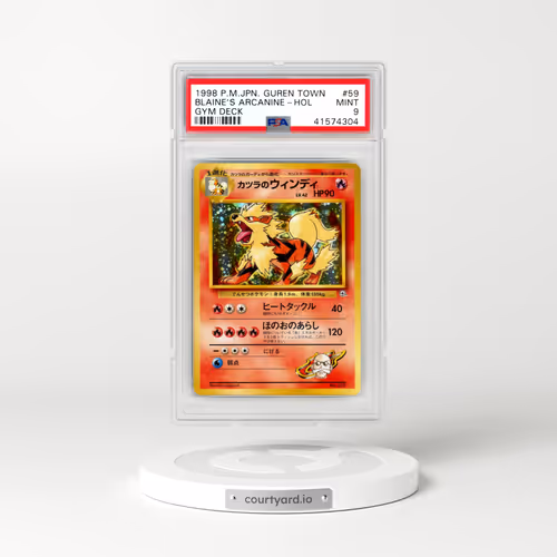 1999 Pokémon Guren Town Gym Deck #59 Blaine's Arcanine - Holo (PSA 9 MINT)