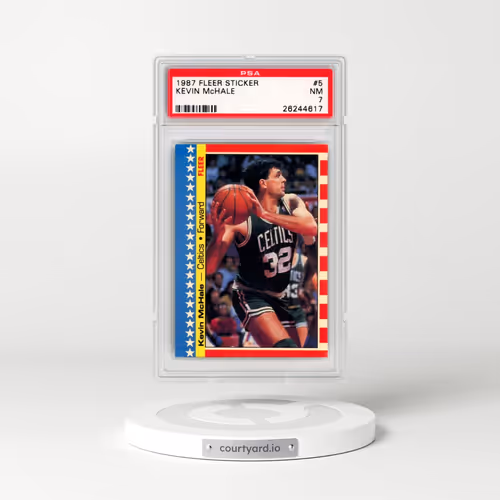 1987 Fleer Sticker #5 Kevin McHale (PSA 7 NM)