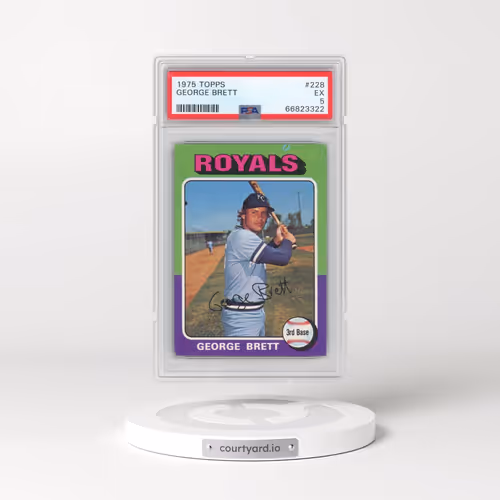 1975 Topps #228 George Brett (PSA 5 EX)