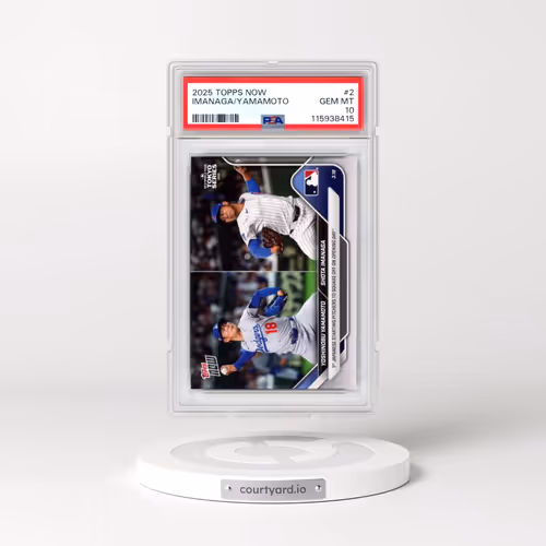 2025 Topps Now #2 Shota Imanaga/Yoshinobu Yamamoto (PSA 10 GEM MINT)