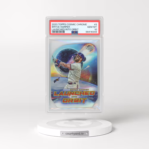 2023 Topps Cosmic Chrome Launched Into Orbit #5 Bryce Harper (PSA 10 GEM MINT)