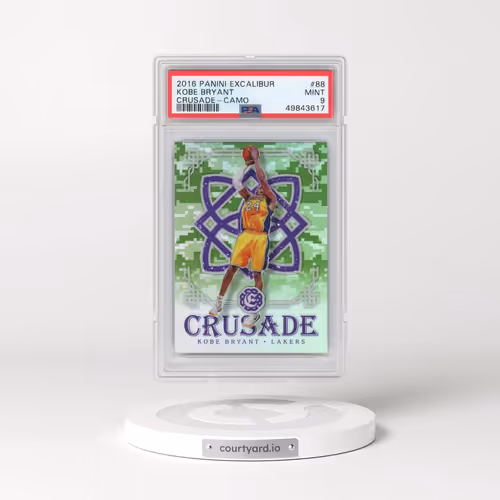 2016 Panini Excalibur Crusade #88 Kobe Bryant - Camo (PSA 9 MINT)