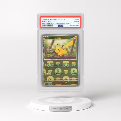 2023 Pokémon Sv2a-Pokemon 151 #025 Pikachu - Reverse Holo Master Ball (PSA 9 MINT)