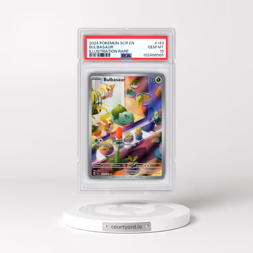 2024 Pokémon Scr EN-Stellar Crown #143 Bulbasaur - Illustration Rare (PSA 10 GEM MINT)