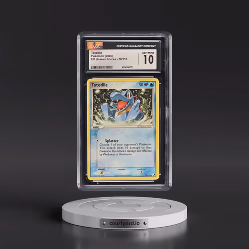 2005 EX Unseen Forces #78/115 Totodile (CGC 10 GEM MINT)
