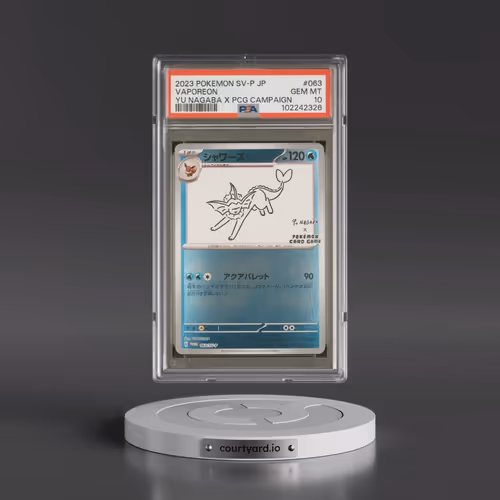 2023 Pokémon SV-P Promo #063 Vaporeon - YU Nagaba X Pokemon Card Game Campaign (PSA 10 GEM MINT)