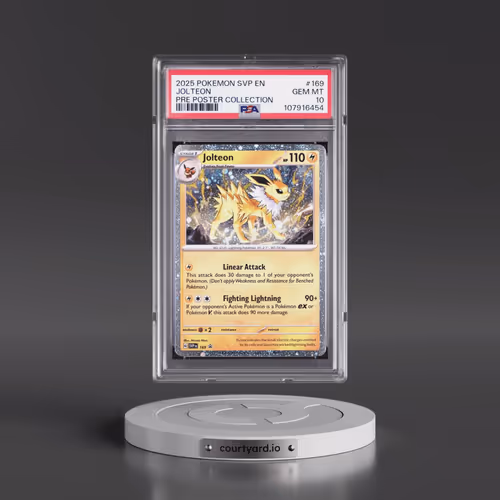 2025 Pokémon Svp EN-SV Black Star Promo #169 Jolteon - Prismatic Evolutions Poster Collection (PSA 1