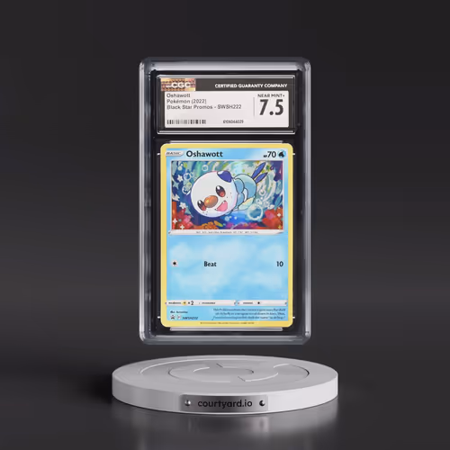 2017 Black Star Promos - Sword & Shield #SWSH222 Oshawott - (Holo) (CGC 7.5 NM+)
