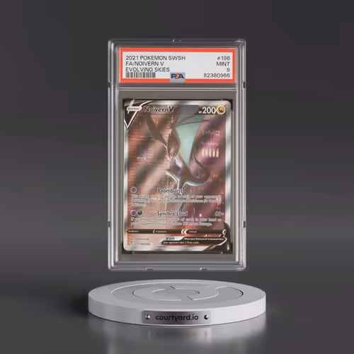 2021 Pokémon Sword & Shield Evolving Skies #196 Noivern V - Holo Full Art (PSA 9 MINT)