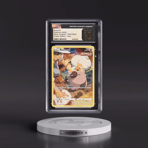 2022 Silver Tempest #TG07/TG30 Rockruff - Trainer Gallery Holo (CGC 10 PRISTINE)