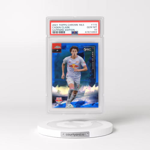 2021 Topps Chrome MLS Sapphire Edition #115 Caden Clark (PSA 10 GEM MINT)