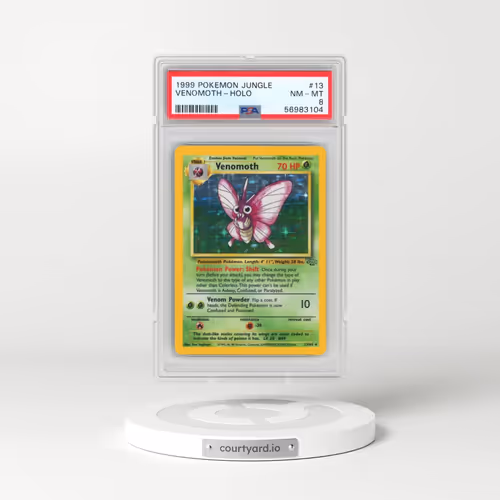 1999 Pokémon Jungle #13 Venomoth - Holo (PSA 8 NM-MT)
