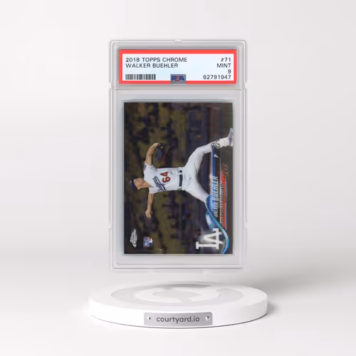 2018 Topps Chrome #71 Walker Buehler (PSA 9 MINT)
