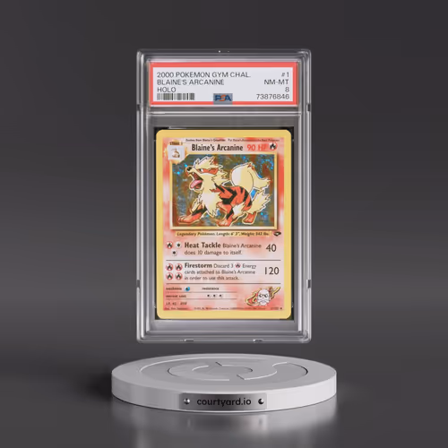 2000 Pokémon Gym Challenge #1 Blaine's Arcanine - Holo (PSA 8 NM-MT)