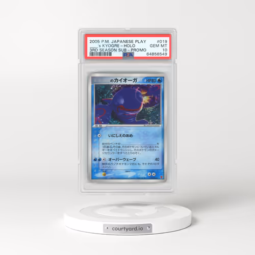 2005 Pokémon Play Promo #019 ____'s Kyogre - Holo 3rd Season Subscription (PSA 10 GEM MINT)