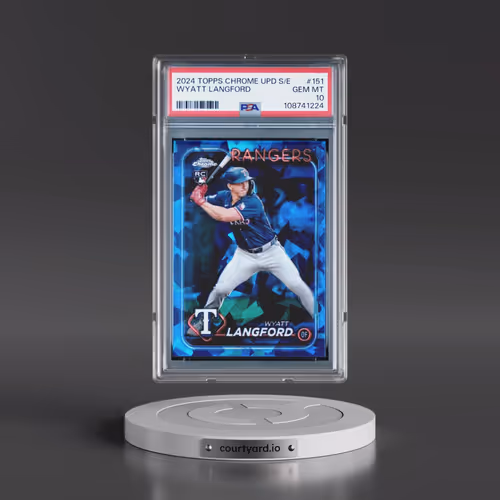 2024 Topps Chrome Sapphire Update Series #151 Wyatt Langford (PSA 10 GEM MINT)