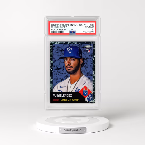 2022 Topps Chrome Platinum Anniversary #33 MJ Melendez - Black Refractor (PSA 10 GEM MINT)