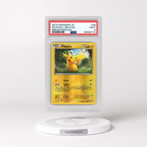 2015 Pokémon XY Breakthrough #48 Pikachu - Reverse Foil (PSA 9 MINT)
