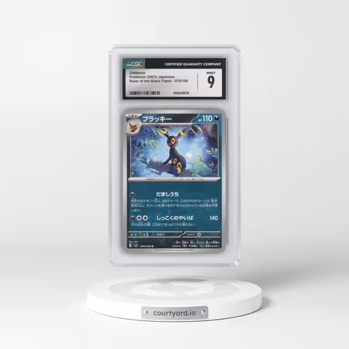 2023 Pokémon SV3-Ruler of the Black Flame #070 Umbreon (CGC 9 MINT)